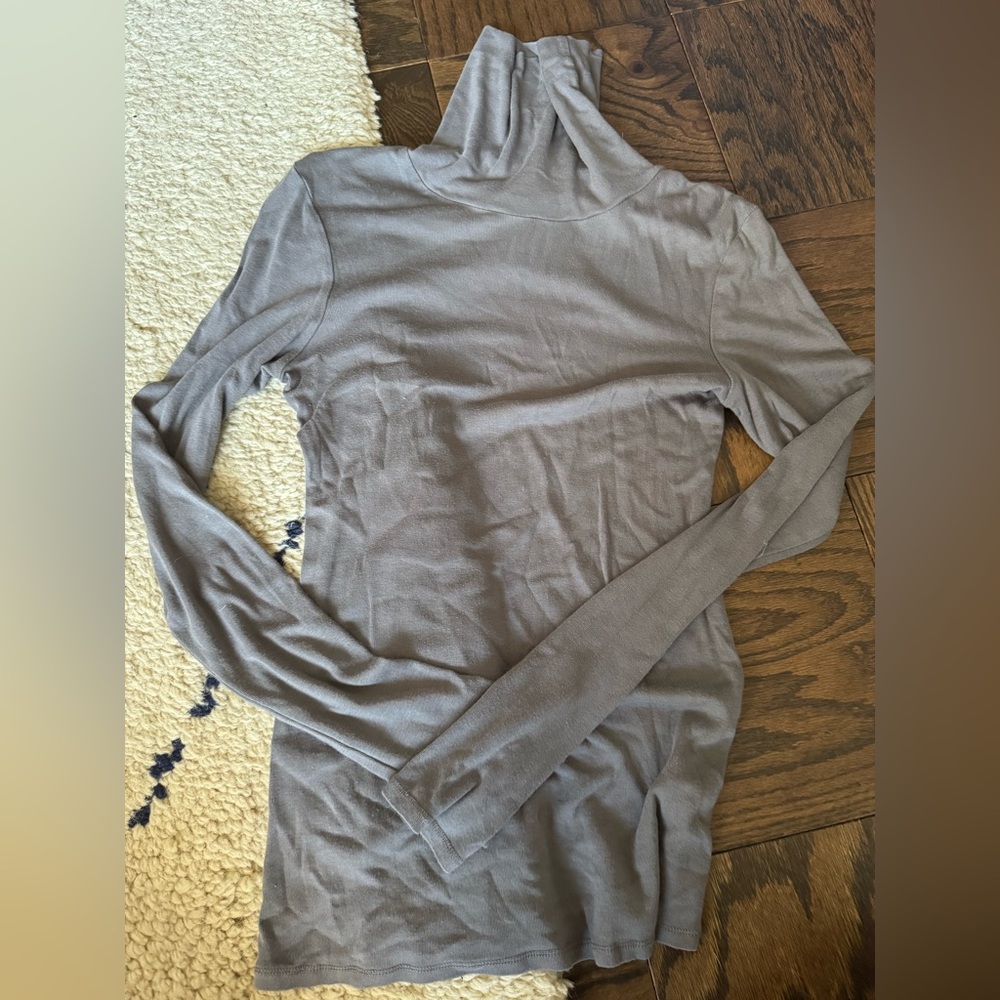 C&C California Taupe Long Sleeve Turtleneck Top